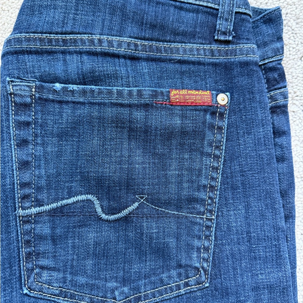 7 For All Mankind Dark Blue Jeans